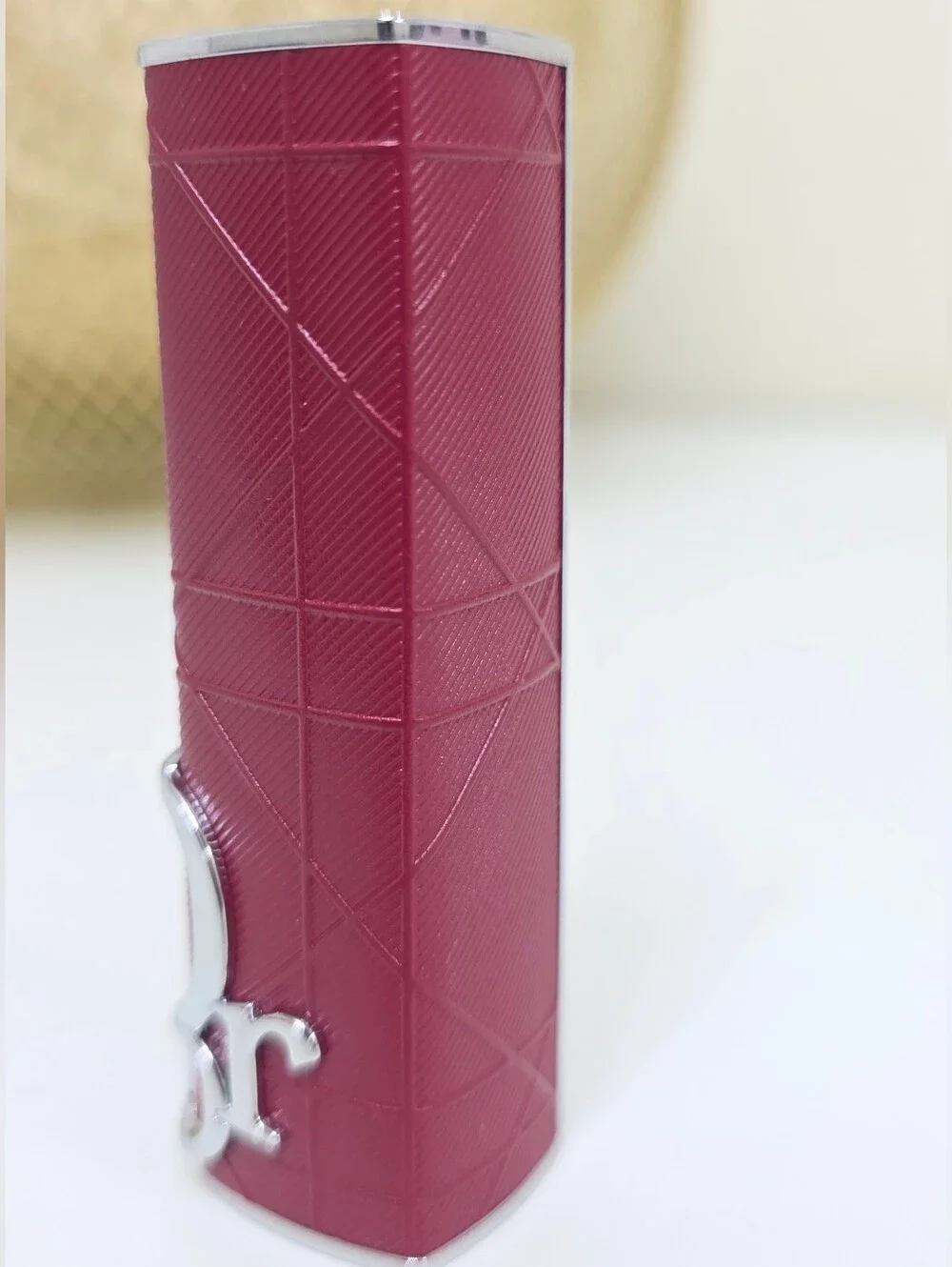 Dior Addict Refillable Lipstick Case Cannage Brick Pink